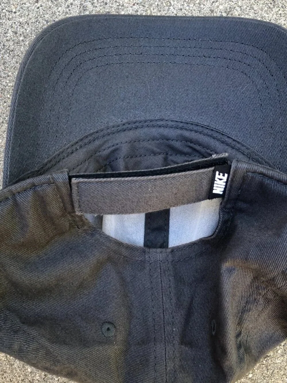 NIKE Baseball Hat Children Child Kid's Grey One Size Cap